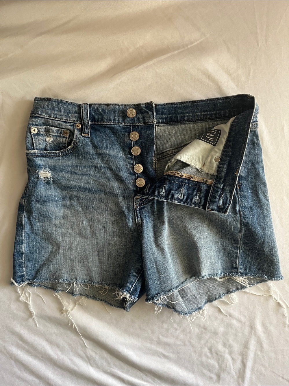 GAP Distressed Blue Denim Women’s Shorts